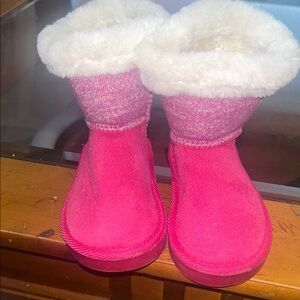 Cozy Pink Kids Boots